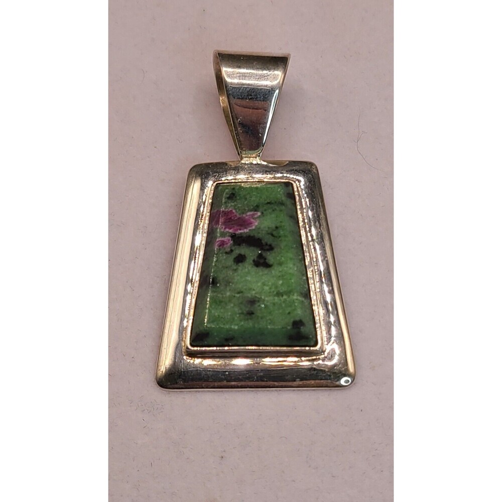 Jay King Sterling Silver 925 Ruby-Zoisite Gem Pendant